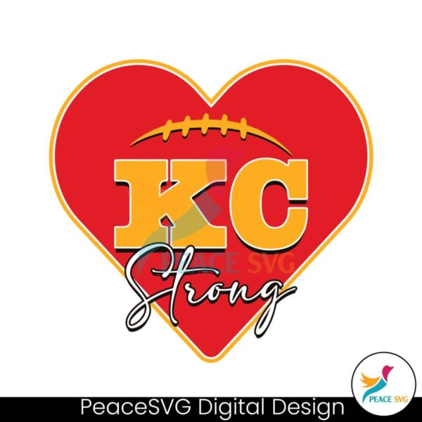 Kc Strong Heart Support Kansas City Svg Files For Cricut