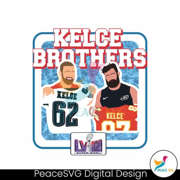 Kelce Brothers Super Bowl Lviii Png Clipart