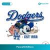 La Dodgers Est 1958 Mickey Baseball Svg Digital Download
