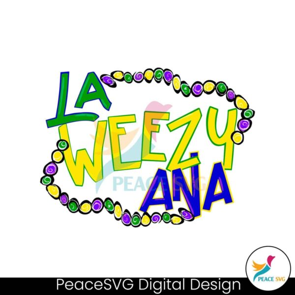 La Weezy Ana Mardi Gras Png Sublimation Design