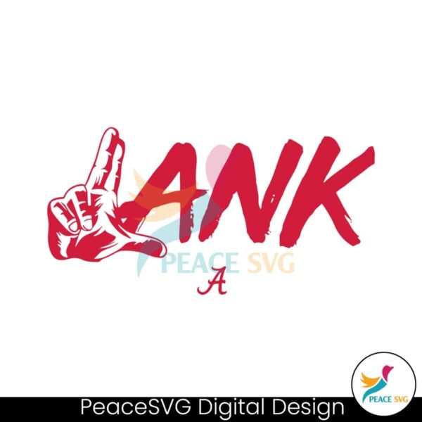 Lank Hand Sign Alabama Football Svg For Vinyl Cutting