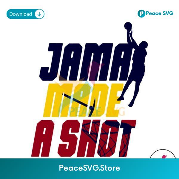 Lebron James Los Angeles Lakers Jama Made A Shot Svg For Vinyl Cutting