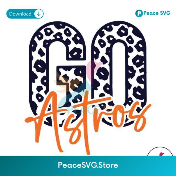 Leopard Go Astros Mlb Team Svg Instant Download