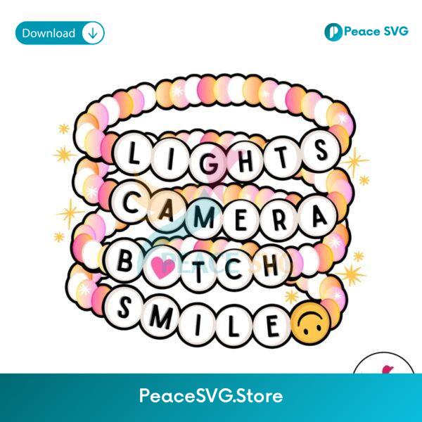 Lights Camera Bitch Smile Ttpd Lyrics Png Printable File