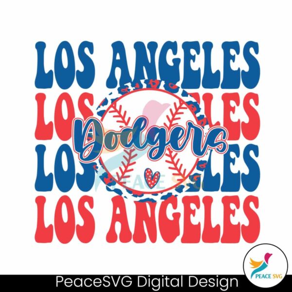 Los Angeles Dodgers Baseball Mlb Svg Instant Download
