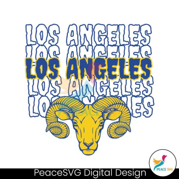 Los Angeles Rams Football Team Svg Digital Download