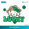 Lucky Cat Patricks Day Hello Kitty Svg Vector File