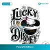 Lucky To Be At Disney Mickey Head Svg Instant Download