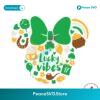 Lucky Vibes Disney Minnie Head Svg For Silhouette