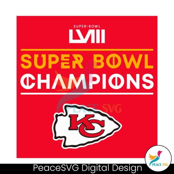 Lviii Super Bowl Champions Kc Logo Svg Layered File