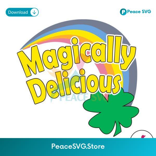 Magically Delicious Rainbow Shamrock Svg Printable Design