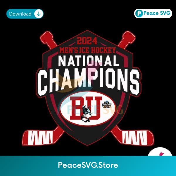 Mens Ice Hockey National Champions Boston University Svg Vector File