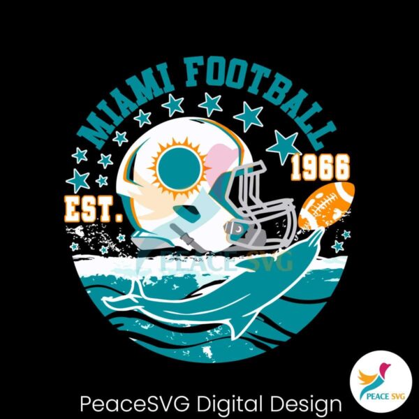 Miami Football Helmet Dolphin Svg Instant Download