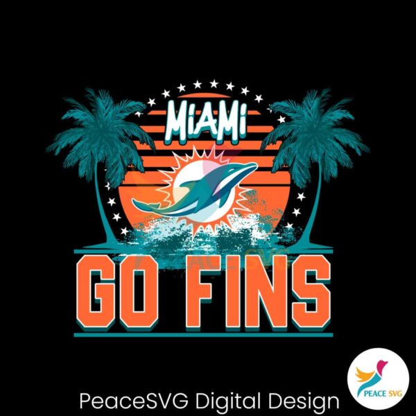 Miami Go Fins Dolphins Football Svg Clipart