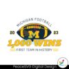 Michigan Football 1000 Wins First Team In History Svg Printable Design