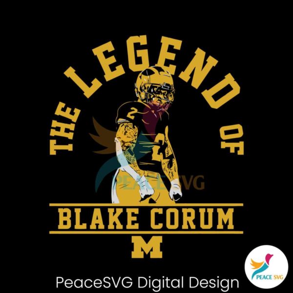 Michigan Football The Legend Of Blake Corum Svg Cut File
