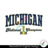 Michigan National Champions 2024 Football Svg Digital Download