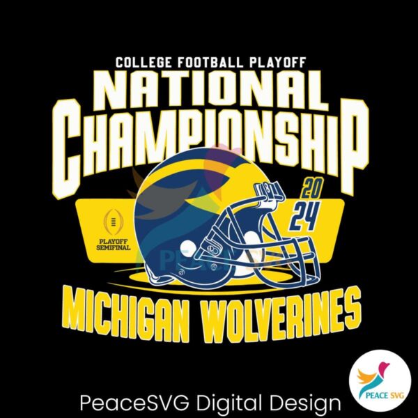 Michigan Wolverines College Football Playoff Champs Svg For Vinyl Cutting
