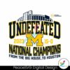 Michigan Wolverines Undefeated National Champions Svg For Vinyl Cutting