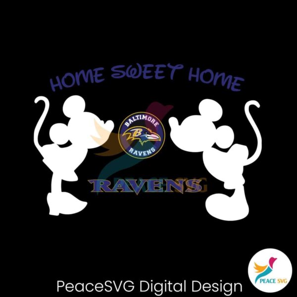 Mickey Minnie Home Sweet Home Ravens Svg Files For Cricut