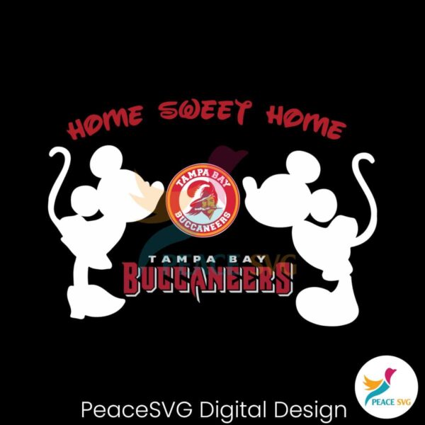 Mickey Minnie Home Sweet Home Tampa Bay Buccaneers Svg Cut File