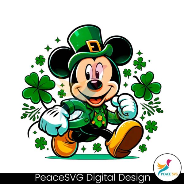 Mickey St Patricks Day Lucky Mouse Png Printable File