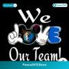 Mickey We Love Out Team Dallas Mavericks Svg For Vinyl Cutting