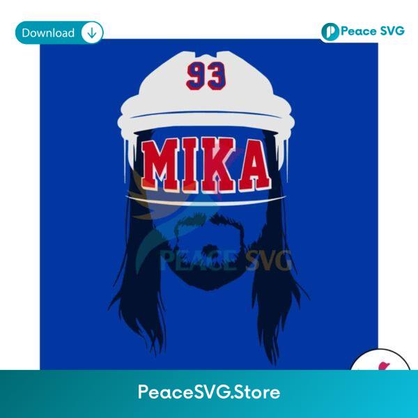 Mika Zibanejad Blank Face Svg For Vinyl Cutting