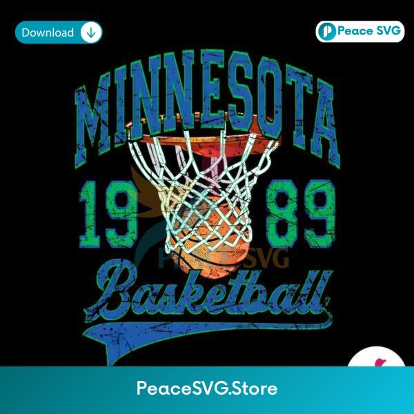 Minnesota Basketball 1989 Nba Team Png Instant Download