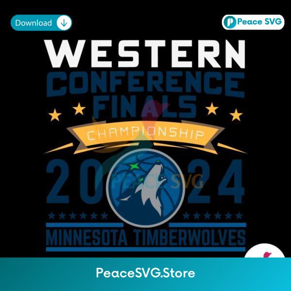 Minnesota Timberwolves 2024 Western Conference Finals Svg Digital Download