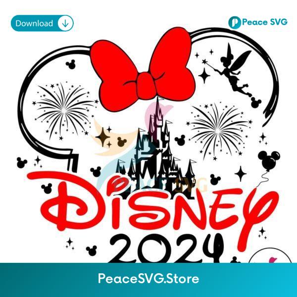 Minnie Disney 2024 Magical Castle Svg Instant Download