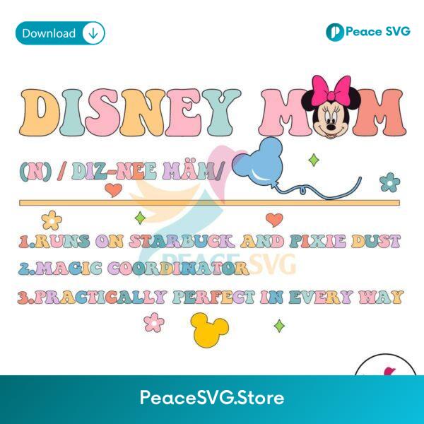 Minnie Mouse Disney Mom Definition Svg Clipart