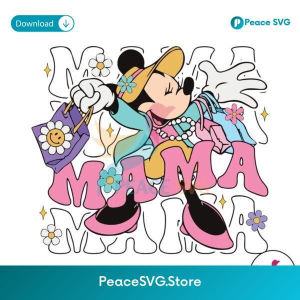Minnie Mouse Mama Happy Mothers Day Svg For Silhouette