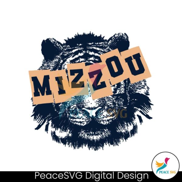 Mizzou Tiger Face Logo Missouri Football Svg For Silhouette