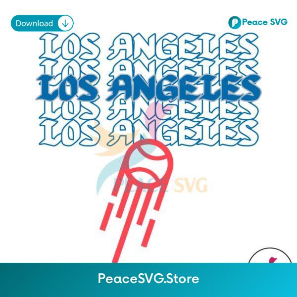 Mlb Los Angeles Baseball Team Svg Cricut Ready File