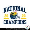 National Champions Michigan Helmet 2023 Svg For Vinyl Cutting
