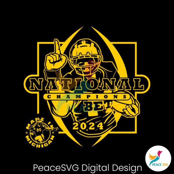 National Champions Michigan Wolverines Svg Printable Design