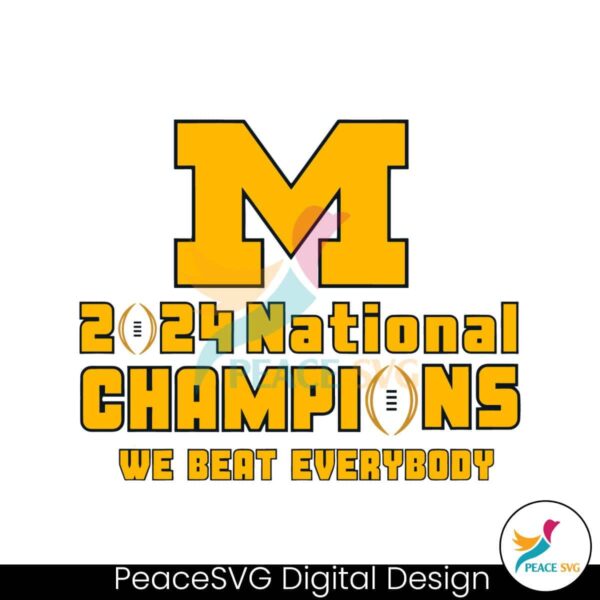 National Champions We Beat Everyone Svg For Silhouette