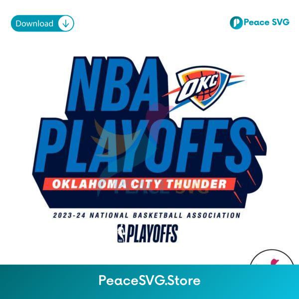 Nba Playoffs Oklahoma City Thunder Svg Clipart
