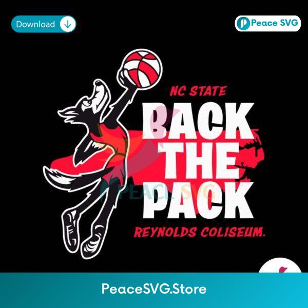 Nc State Basketball Back The Pack Reynolds Coliseum Svg Digital Download
