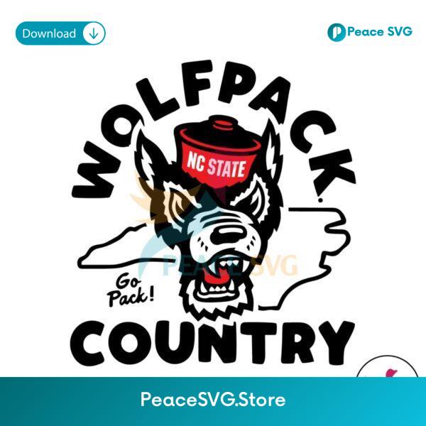 Nc State Wolfpack Country Go Pack Svg Clipart