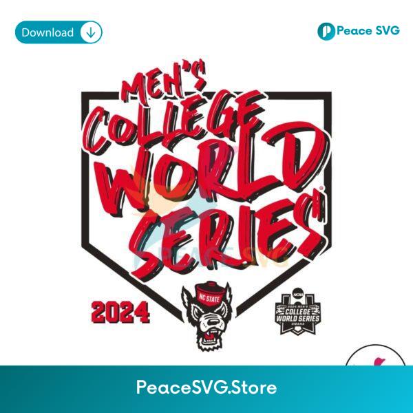 Ncaa Mens College World Series Nc State Wolfpack Svg Cricut Ready File