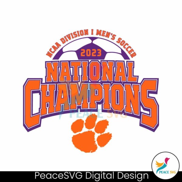Ncaa Soccer National Champions Clemson Tigers Svg Clipart