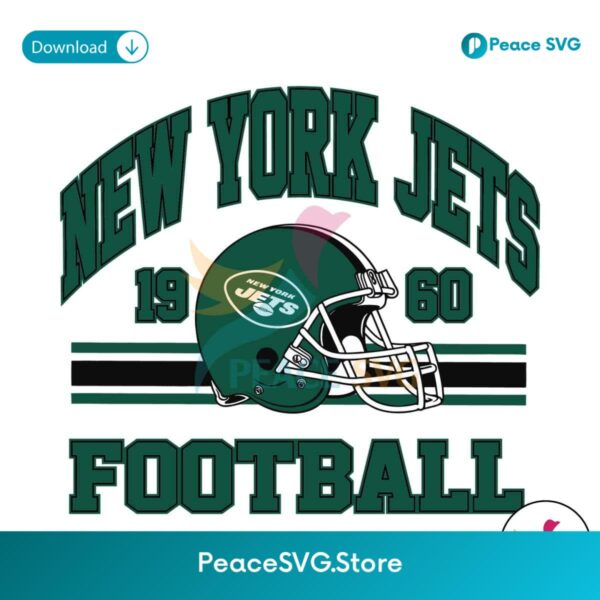 New York Jets Football Helmet 1960 Svg Vector File