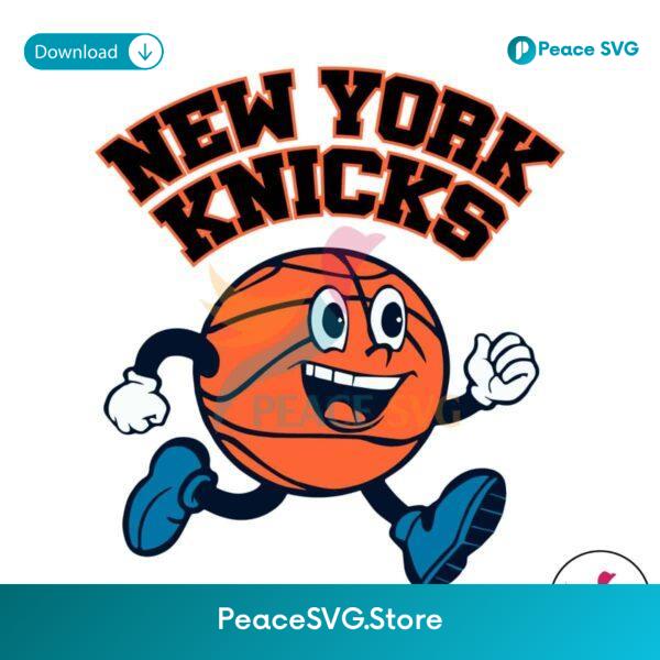 New York Knicks Basketball Running Svg Clipart