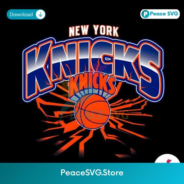 New York Knicks Earthquake Basketball Png Digital Download