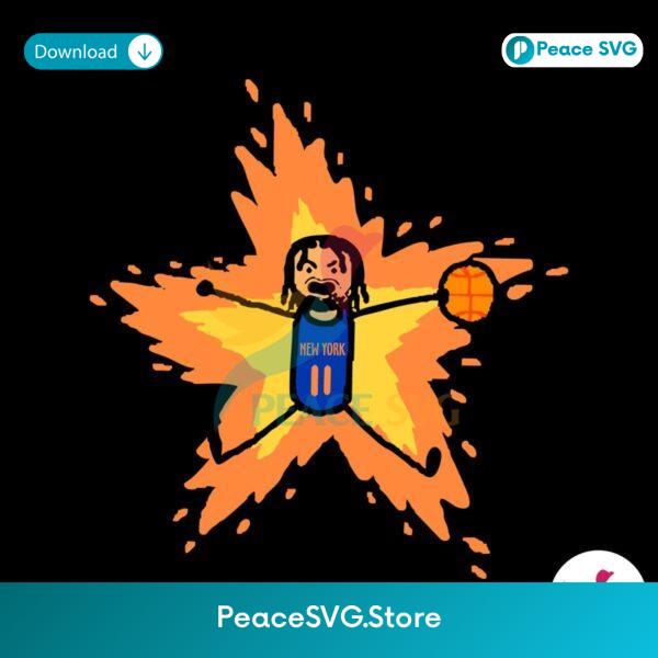 New York Knicks Jalen Brunson Supernova Svg Cut File
