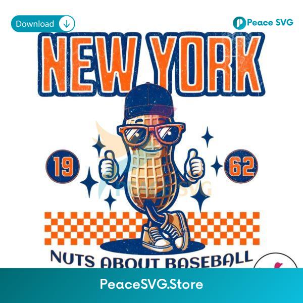 New York Nuts About Baseball 1962 Png Printable File