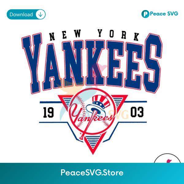 New York Yankees Baseball Mlb 1903 Svg Vector File