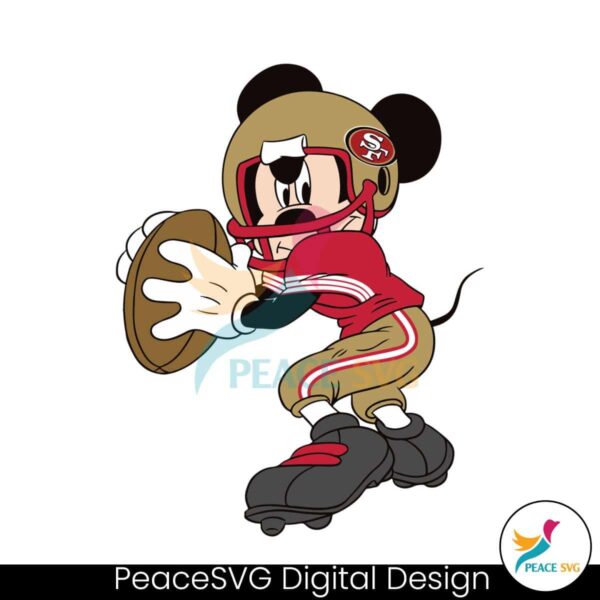 Nfl San Francisco 49ers Mickey Mouse Football Svg Clipart